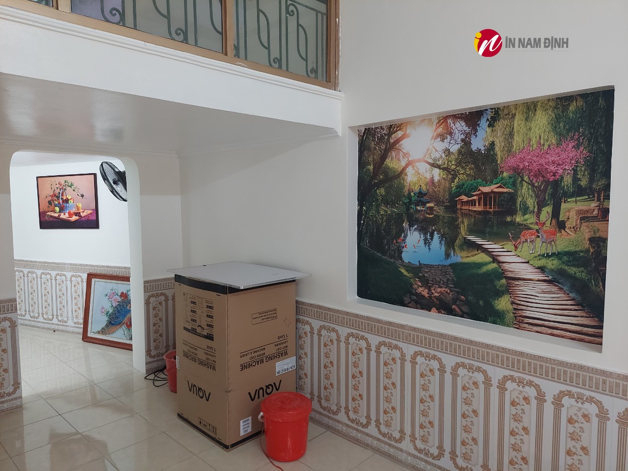 Bật mí, cách chọn tranh dán tường hợp phong thủy rước tài lộc, vượng khí