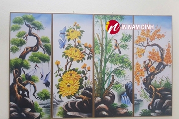 Bật mí cách treo tranh tứ quý Xuân Hạ Thu Đông đúng phong thủy