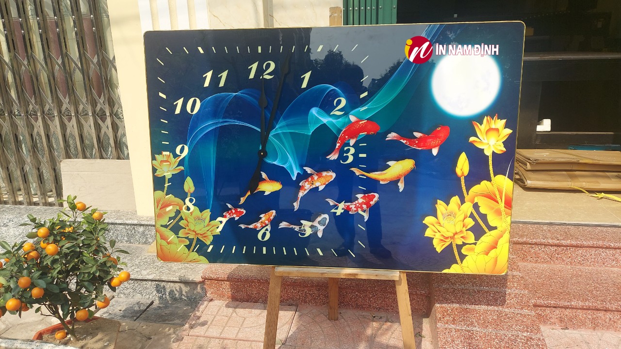 Bí kíp cách chọn tranh đồng hồ treo tường phòng khách sang chảnh cát tường