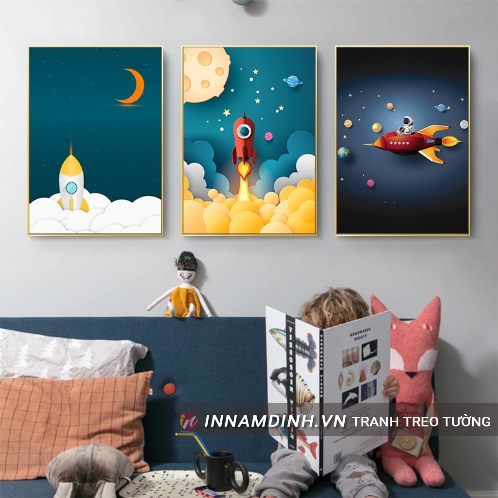 Bí kíp, chọn tranh dán tường cho bé giúp bé khám phá thông minh vượt trội