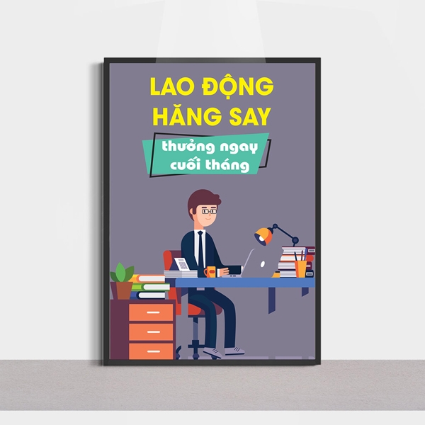 Bừng sáng không gian tranh động lực treo văn phòng sáng tạo thành công