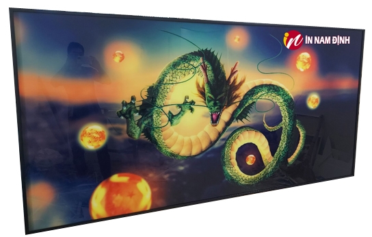 Bừng sáng không gian tranh tráng gương treo phòng khách