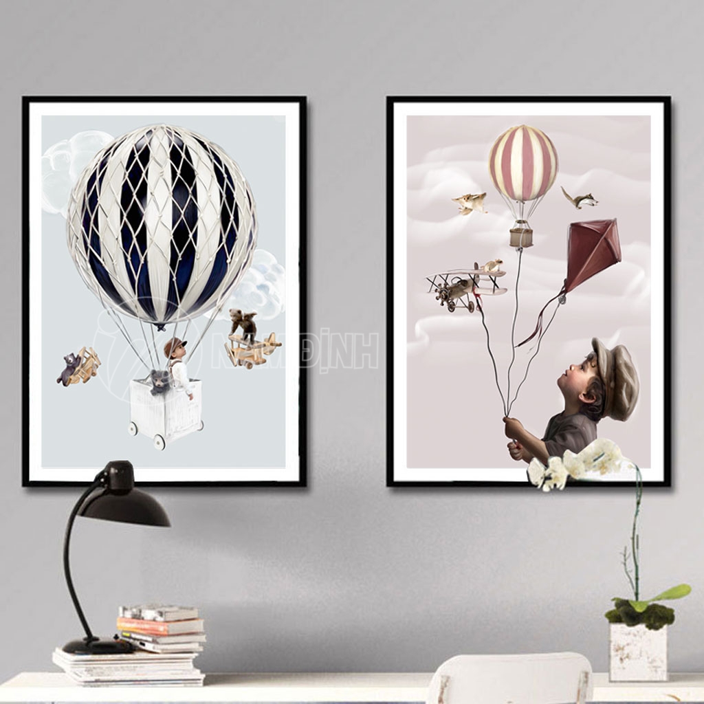 Cách trang trí tranh phòng ngủ cho bé dễ thương giúp bé phát triển tư duy tốt