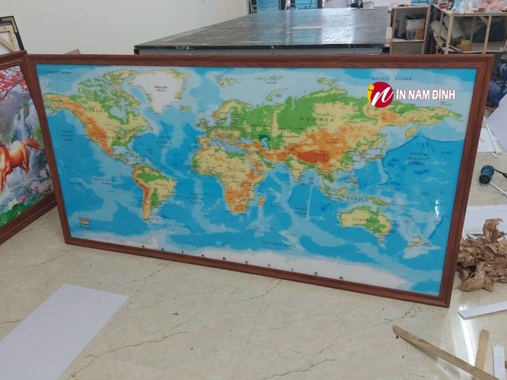 Cực chất tranh bản đồ Việt Nam treo tường trang trí ấn tượng