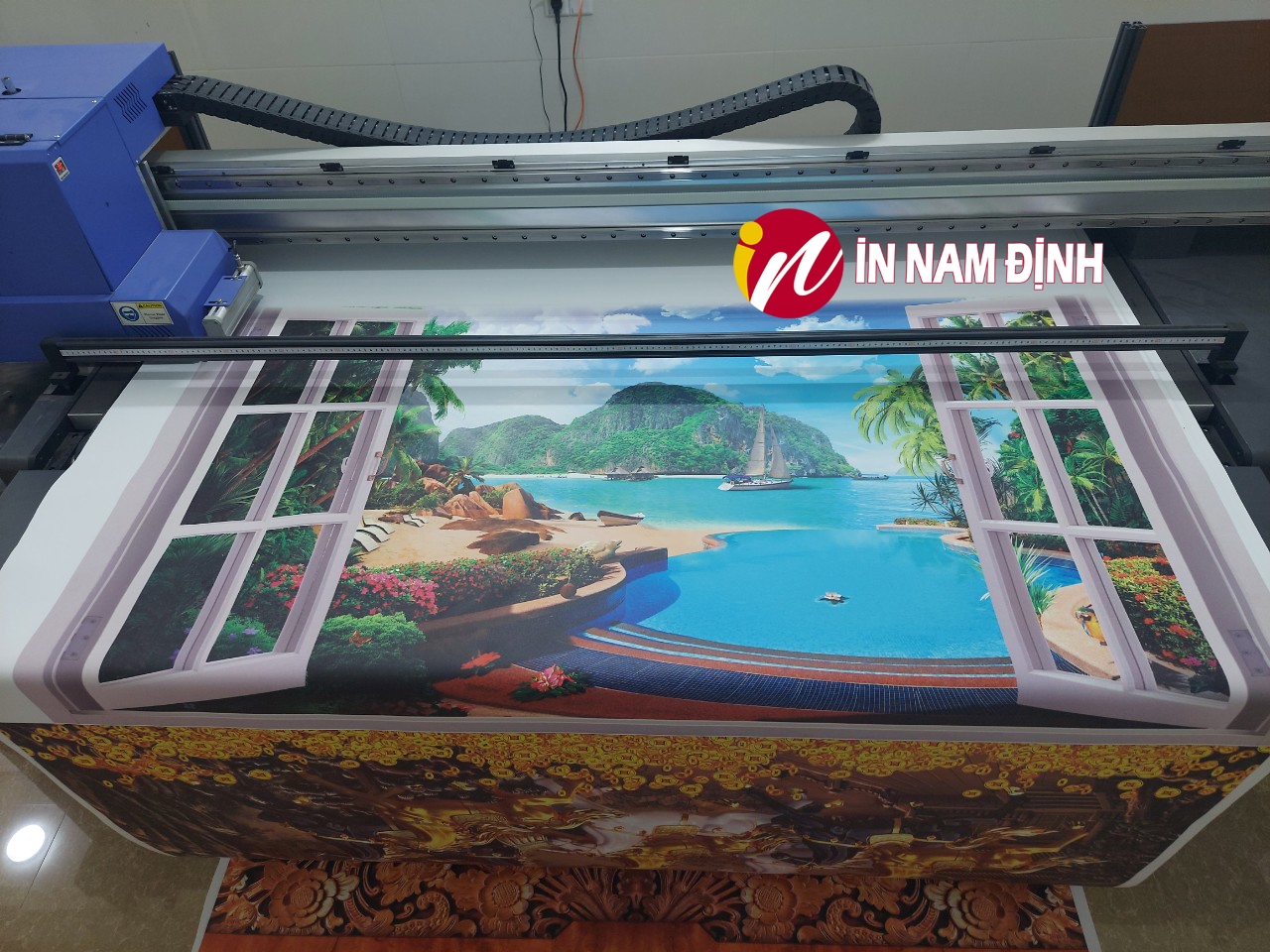 Cực chất, xưởng in tranh tráng gương siêu bền đẹp tranh sáng, nhà sang