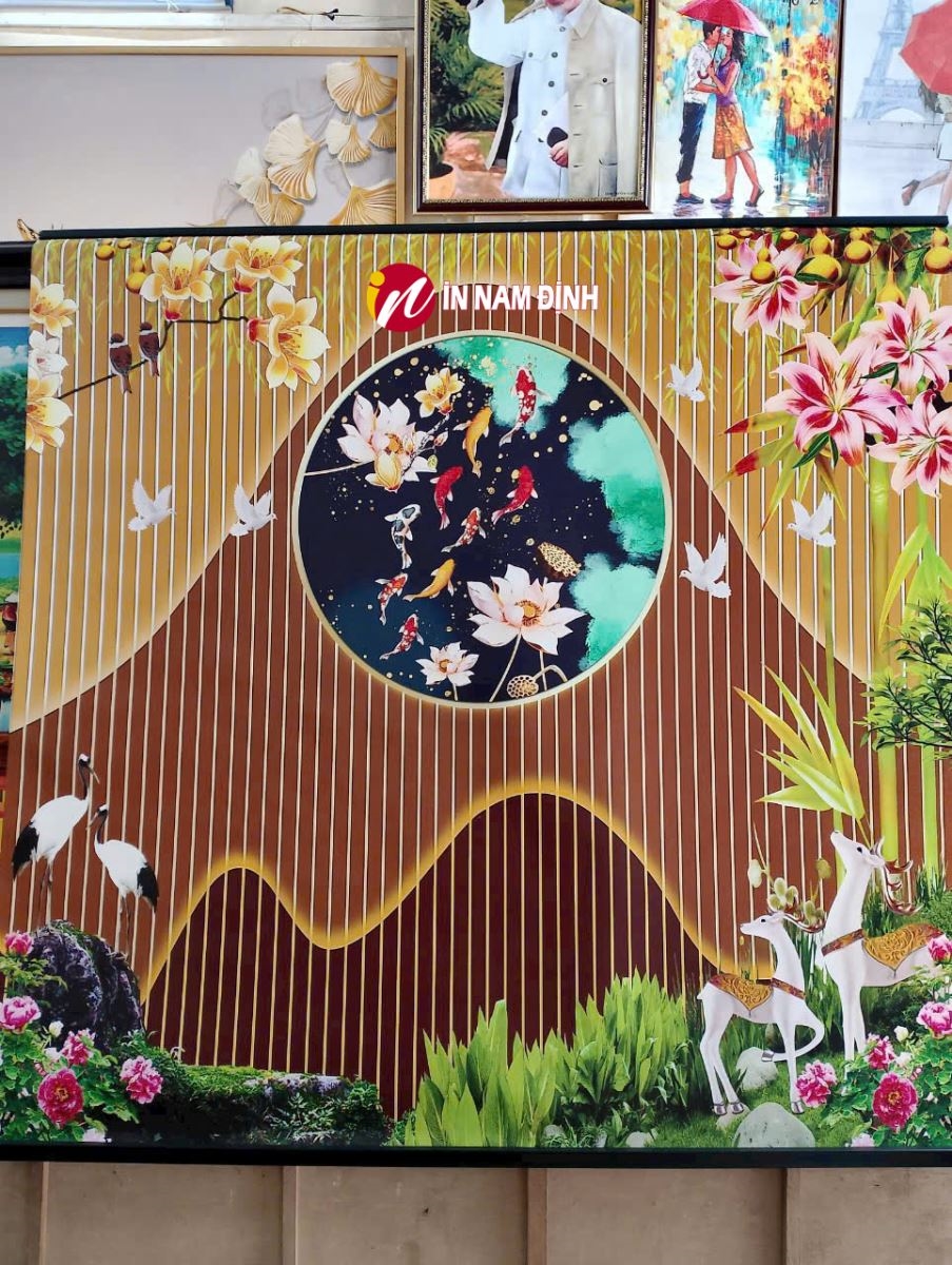 Cực phẩm in tranh 3d dán tường siêu nét bền đẹp chất lượng giá rẻ tại tranhnamdinh.vn