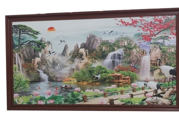 Cực phẩm nhận đóng khung tranh gỗ phòng khách siêu bền đẹp tại Nam Định