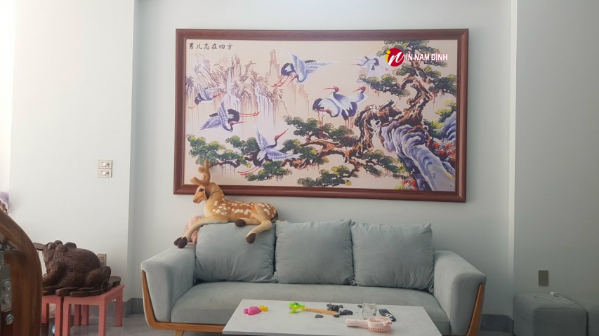 Cuốn hút tranh thủy mặc trang trí đậm chất trữ tình