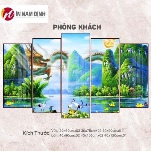 Đầu xuân năm mới treo tranh rồng 3D hút lộc tài vượng khí