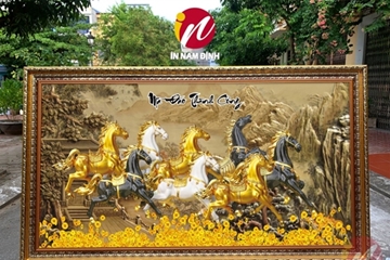 Điểm nhấn nâng tầm nghệ thuật nhận đóng khung tranh đính đá chất lượng số 1 tại Nam Định