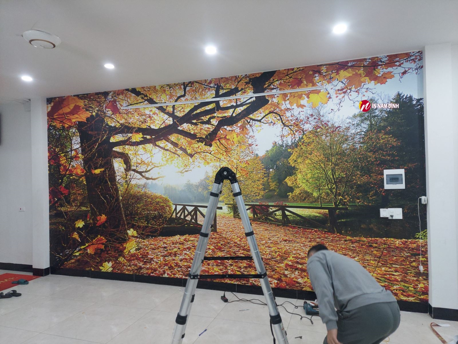 Điểm nhấn phong cách độc đáo nhận thi công tranh dán tường khổ lớn giá rẻ chất lượng số 1 tại Nam Định