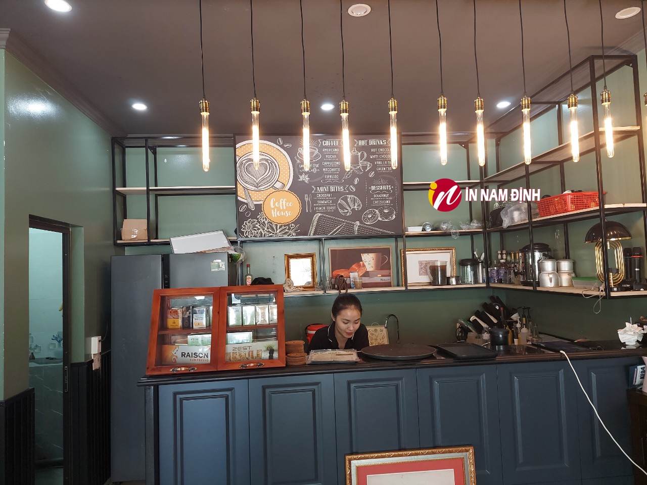 Điểm nhấn tranh 3D trang trí quán cà phê hút khách nâng tầm thương hiệu