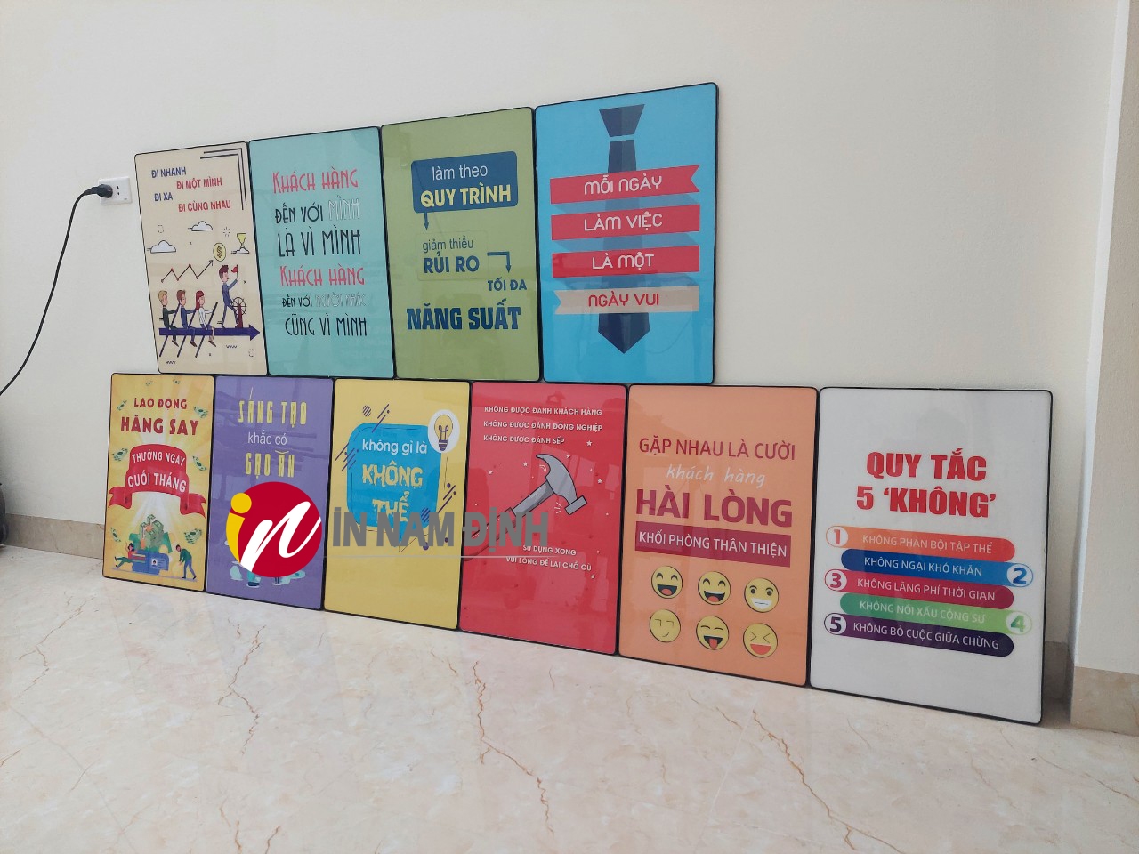 Điểm nhấn tranh trang trí phòng làm việc công sở làm việc bứt phá