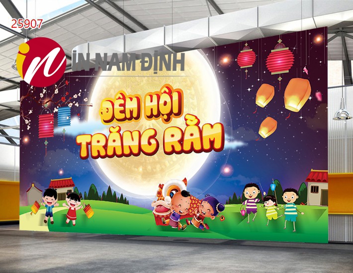 Điểm nhấn tranh trung thu thiếu nhi trang trí niềm vui trọn vẹn