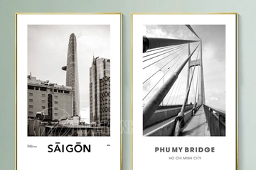 Điểm nhấn treo tranh phong cảnh Sài Gòn lưu giữ vẻ đẹp của thành phố mang tên Bác