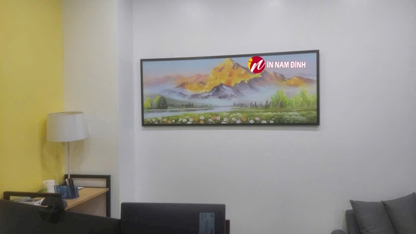 Điểm nhấn trong trang trí nội thất hiện đại tranh in treo tường canvas chất lượng giá rẻ tại tranhnamdinh.vn