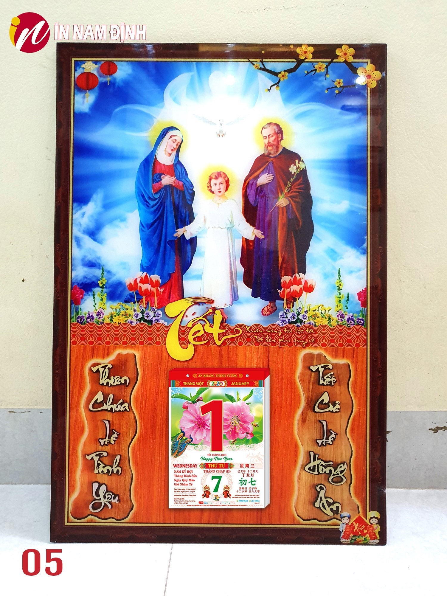 Đốc lịch treo tường gia đình thánh gia món quà noel ý nghĩa gửi trọn yêu thương