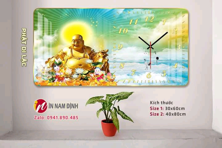 Đồng hồ treo tường tranh trí nghệ thuật sự kết hợp hoàn hảo chức năng 2 in 1