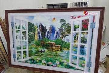 Đóng khung tranh canvas chất lượng uy tín số 1 tại Nam Định