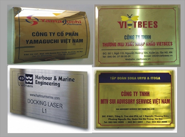 Giải  mã, in biển hiệu công ty trọn gói giá rẻ siêu bền đẹp trang trọng cát tường