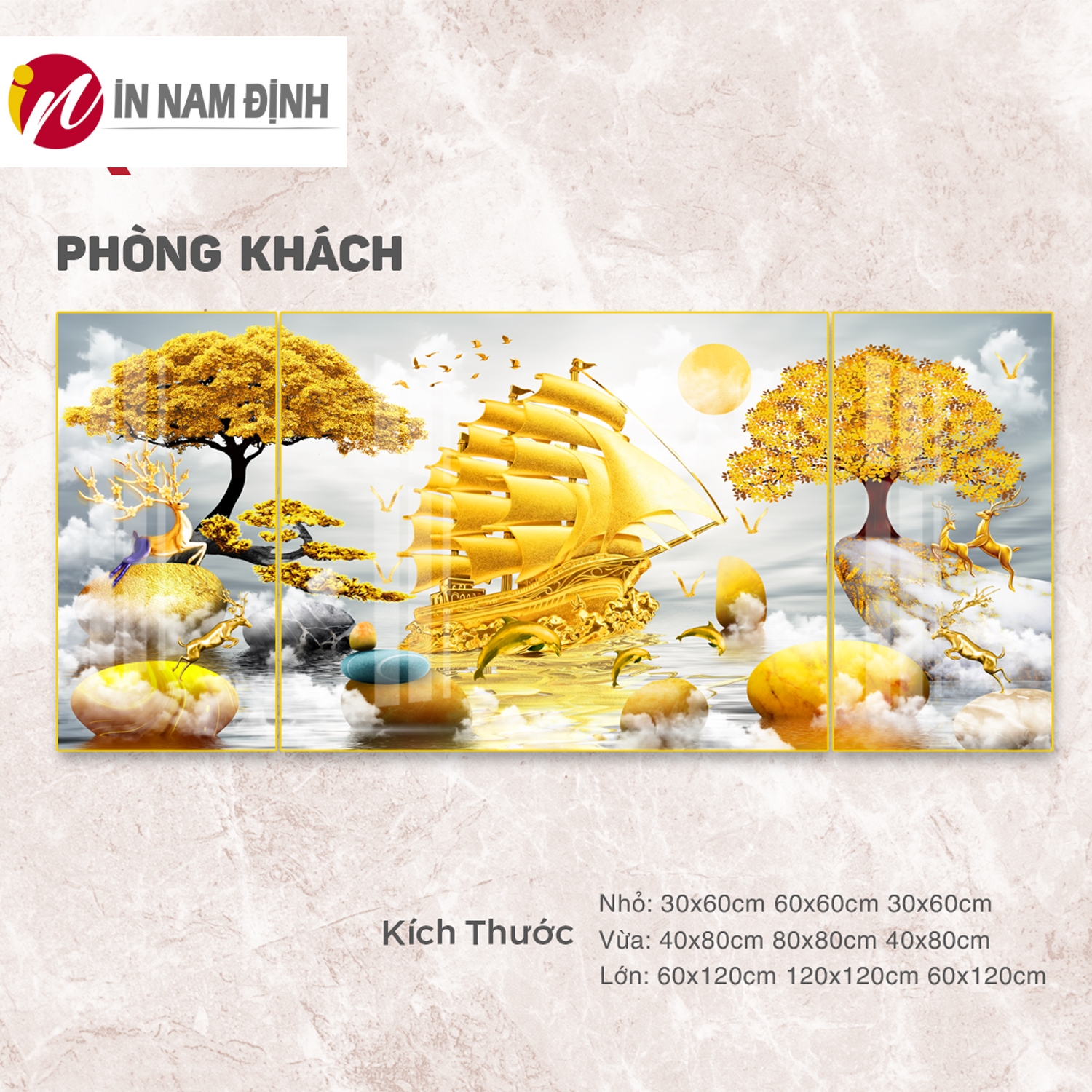 Giải mã tranh treo phòng khách sang trọng trang trí kiến tạo không gian rộng mở