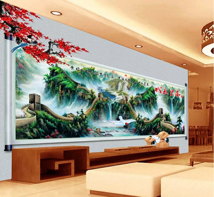 Giải mã, tranh vạn lý trường thành trang trí đón lộc tài, trường thọ