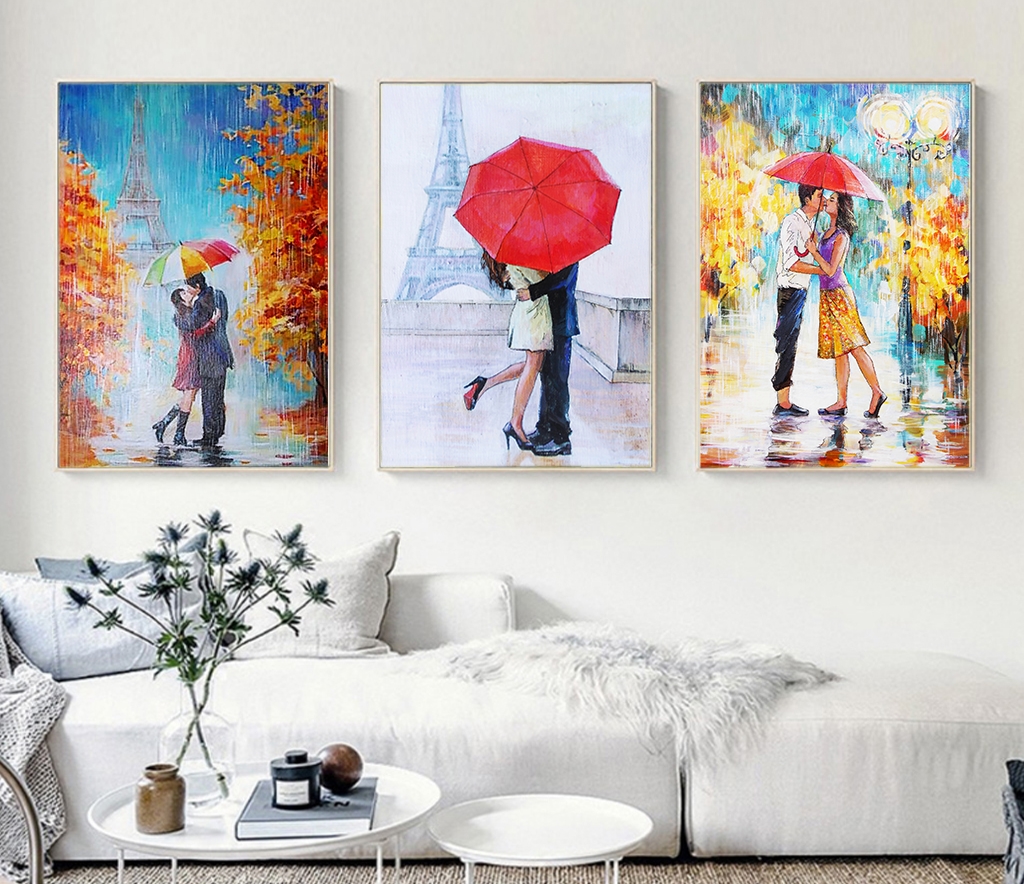 Gợi ý, những mẫu tranh treo phòng ngủ vợ chồng hạnh phúc viên mãn