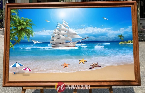 Hè sang treo tranh phong cảnh biển ý nghĩa kiến tạo không gian sống trong lành