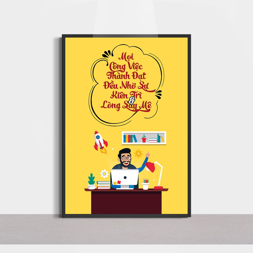 Hít hót, với cách chọn tranh treo văn phòng năng lượng, thành công như ý