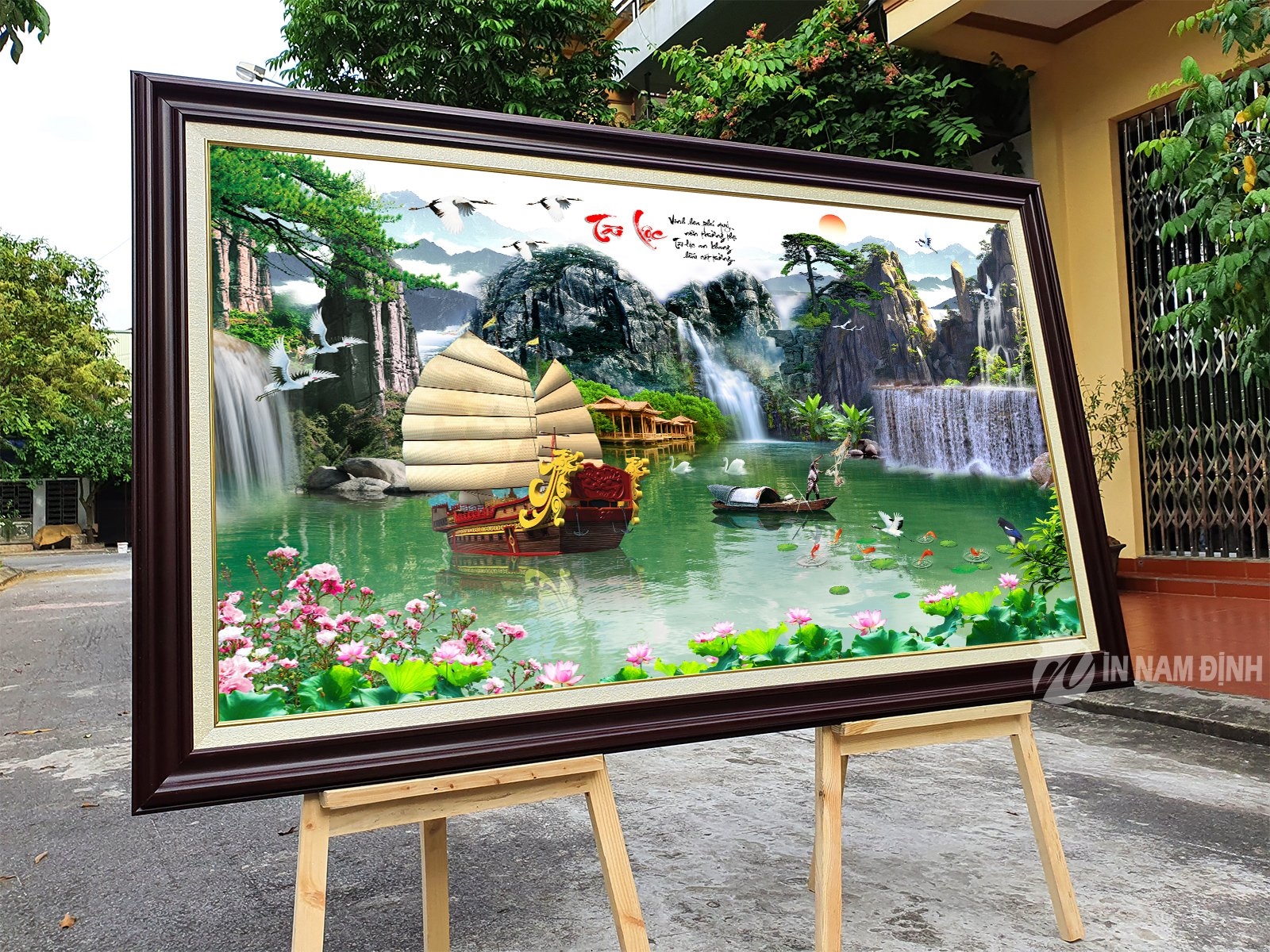 In tranh treo tường theo yêu cầu tranh sáng nhà sang chất lượng số 1 tại tranhnamdinh.vn