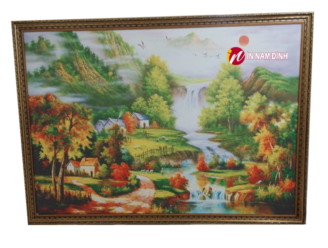 Khởi sắc tranh treo tường phòng khách khổ lớn trang trí nghệ thuật