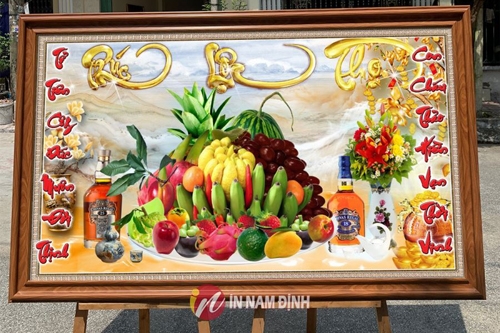 Khung tranh phòng thờ 3D siêu bền đẹp giá rẻ chất lượng số 1 tại Nam Định