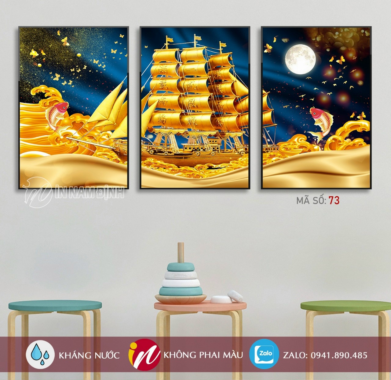 Mách bạn, Top 5 cách treo tranh phòng khách trang trọng cát tường