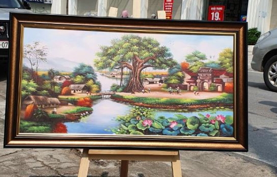 Nâng tầm nghệ thuật tác phẩm xưởng đóng khung tranh theo yêu cầu chất lượng tại Nam Định