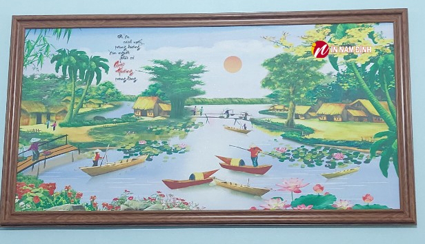 Nghệ nhân nhận đóng khung tranh phong cảnh uy tín chất lượng tại Nam Định