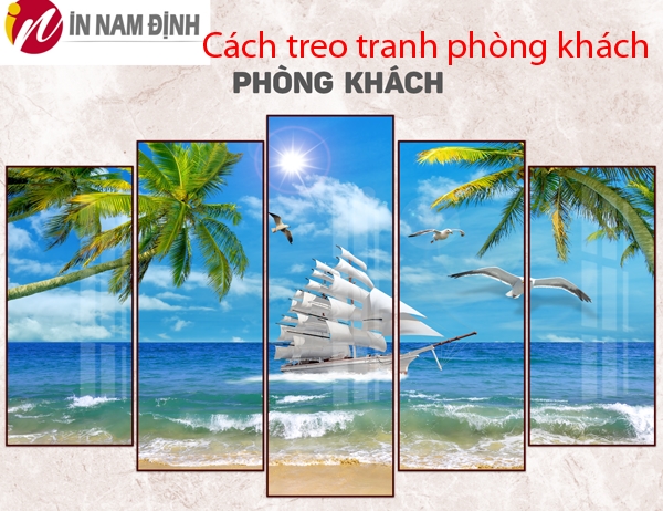 Nghệ thuật treo tranh phòng khách cát lợi vượng tài theo đúng phương vị