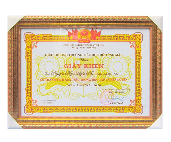 Nhận đóng khung giấy khen cao cấp chất lượng uy tín tại Nam Định