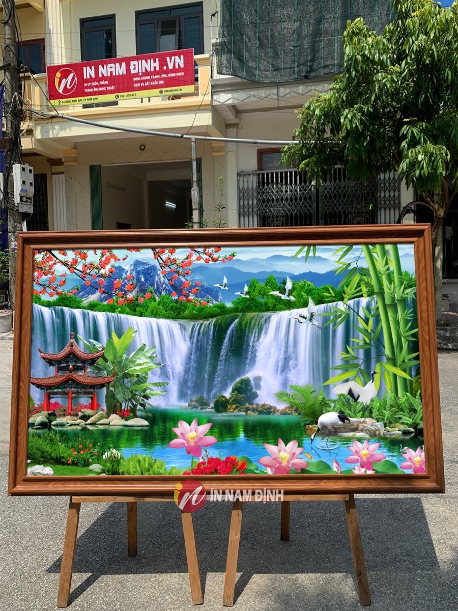 Nhận đóng khung tranh phong cảnh theo yêu cầu chất lượng số 1