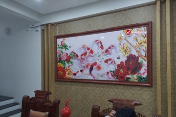 Nhận làm khung tranh tại Hà Nội với nhiều mẫu hoa văn đẹp
