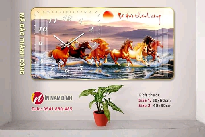 Phong cách nghệ thuật nhận đóng khung tranh đồng hồ chất lượng theo yêu cầu tại Nam Định