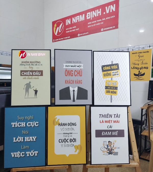 Sức hút tranh động lực treo văn phòng năng động sáng tạo