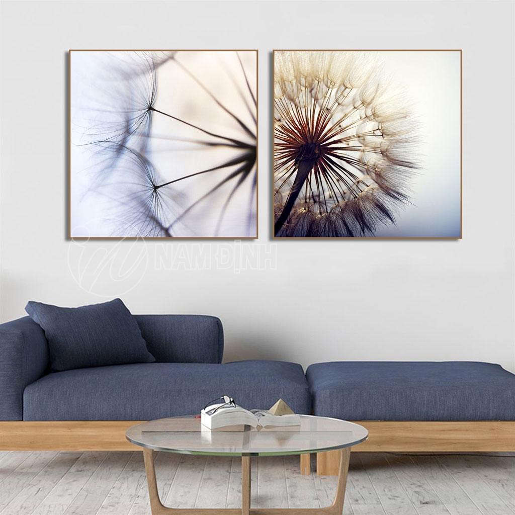 Sức hút tranh hoa bồ công anh trang trí sức mạnh tự do trường tồn mãnh liệt