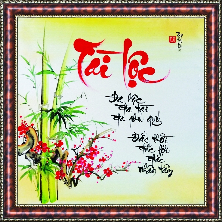 Sức hút, tranh tài lộc trang trí tết sang chảnh rước lộc tài như ý