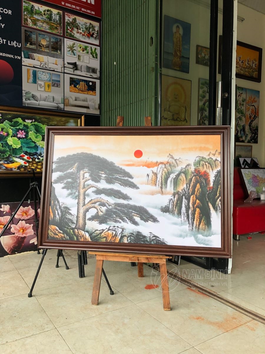 Sức hút tranh thủy mặc Việt Nam trang trí nghệ thuật cát tường