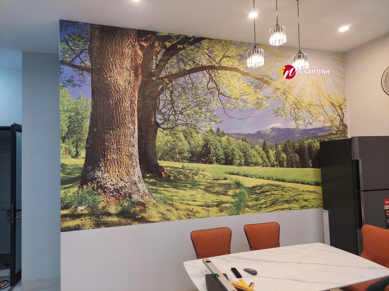 Tạo Nét Độc Đáo Cho Phòng Khách của Bạn với Tranh Dán Tường 3D Chất Lượng Uy Tín