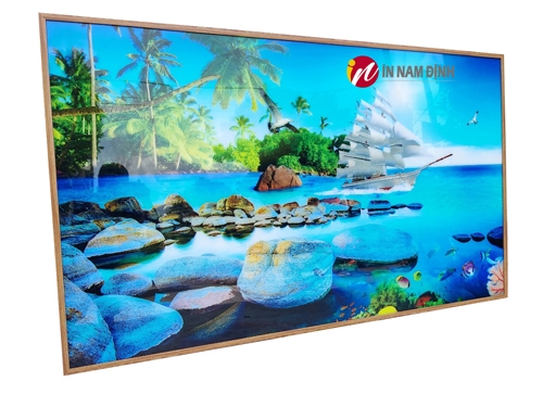 Tạo không gian sống trong lành khi trang trí tranh 3d phong cảnh biển