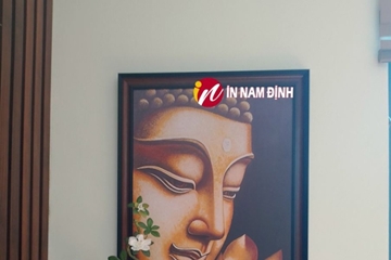 Thành kính hiếu nghĩa trang trí tranh canvas phật giáo