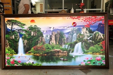 Tô điểm không gian sống nghệ thuật trang trí những mẫu tranh treo tường đẹp