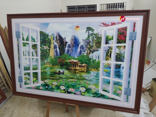 Tô điểm không gian sống trang trí tranh phong cảnh đẹp