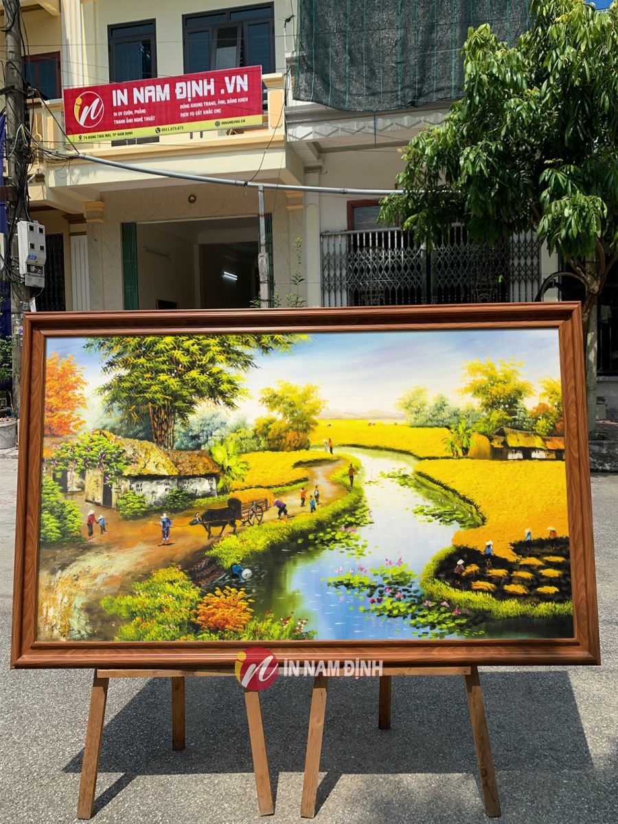 Top 2 mẫu tranh phong cảnh treo phòng làm việc trang trí cát lợi vượng tài